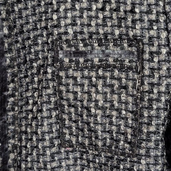 Olsenboye L Women's tweed cropped jacket blazer - Picture 4 of 7